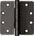 CRL Bronze Non-Removable Pin Standard Weight 1/4" Radius Ball Bearing Template Butt Hinge
