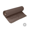 A roll of bronze-colored vinyl-coated fiberglass solar screen mesh.