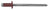 CRL Brown 1/8" Diameter, 3/16" to 1/4" Grip Range Aluminum Mandrel and Rivet - 1000 Pack