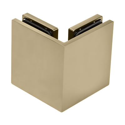 CRL Brushed Bronze Bellagio Series Glass-to-Glass Bracket