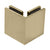 CRL Brushed Bronze Bellagio Series Glass-to-Glass Bracket