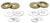 CRL Brushed Bronze Replacement Washers for Back-to-Back Solid Pull Handle