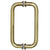CRL Brushed Bronze 8" BM Series Tubular Back-to-Back Pull Handle