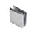 CRL Brushed Chrome Beveled Hole-in-Glass Style Wall Mount Heavy-Duty Glass Clamp