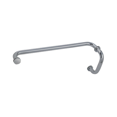 CRL Brushed Nickel 6" Pull Handle and 18" Towel Bar BM Series Combination With Metal Washers