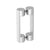 CRL Brushed Stainless Beretta Series 8" x 8" Back-to-Back Pull Handles