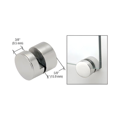 CRL 1-1/4" 316 Brushed Stainless Steel Adjustable Edge Grip