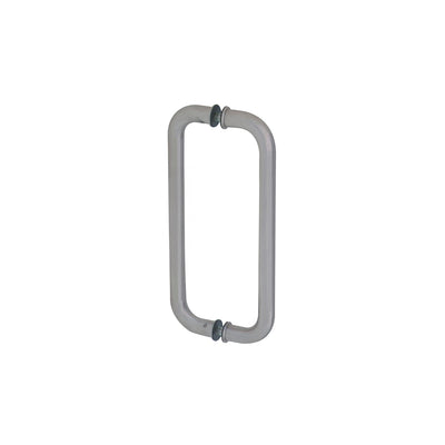 CRL Brushed Stainless 10" Back-to-Back Glass Mounted Standard Pull Handle