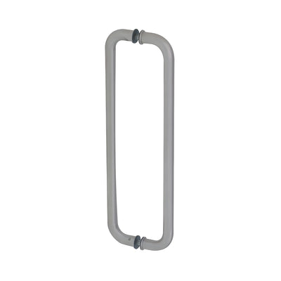 CRL Brushed Stainless 18" Glass Mounted Back-to-Back Standard Pull Handle