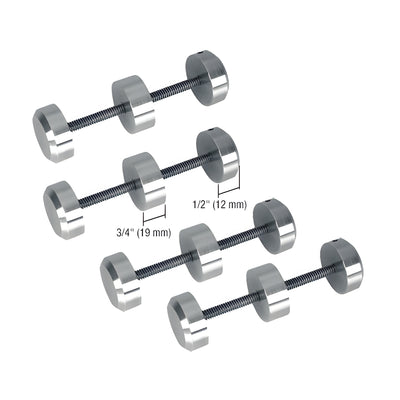 CRL Brushed Stainless Surround Sound Spacer Studs for Bullet Resistant Protective Barrier Systems