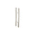 CRL Brushed Stainless Glass Mounted Square Ladder Style Pull Handle with Square Mounting Posts - 24"