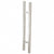 CRL Brushed Stainless Glass Mounted Square Ladder Style Pull Handle with Square Mounting Posts - 36"