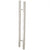 CRL Brushed Stainless Glass Mounted Square Ladder Style Pull Handle with Square Mounting Posts - 48"