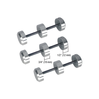 CRL Brushed Stainless Surround Sound Spacer Studs for Bullet Resistant Protective Barrier Systems