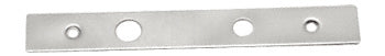 A rectangular brushed stainless steel cover plate for a center-hung walking beam top pivot.