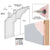 CRL Bullet Resistant 7/16" Thick Fiberglass Panel Protection Level 3 S.P.S.A.