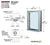 CRL Satin Anodized 34" Wide x 38" High Bullet Resistant Interior Window With Surround Sound and 12" Shelf With Deal Tray