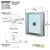 CRL Satin Anodized 40" Wide Bullet Resistant Exterior Window with Surround Sound, Speak-Thru and Shelf with Deal Tray