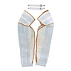 A pair of 31-inch long cane nylon mesh sleeves with adjustable straps for cut resistance.