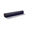 A single roll of charcoal-colored fiberglass screen mesh shown on a white background.