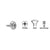CRL Chrome 8 x 3/4" Oval Head Phillips Self-Drilling Screws with Countersunk Washers