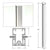 CRL 84" Silver Metallic Cielo Center Post Kit