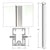 CRL 96" Silver Metallic Cielo Center Post Kit