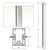 CRL 72" Silver Metallic Cielo Center Post Kit