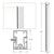 CRL 84" Sky White Cielo End Post Kit