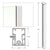 CRL 72" Sky White Cielo End Post Kit
