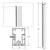 CRL 96" Sky White Cielo End Post Kit