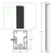 CRL 84" Matte Black Cielo End Post Kit