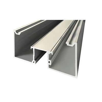 CRL-U.S. Aluminum Clear Anodized Class 1 Door Jamb Deep Pocket Less Screw Spline - 24'-2"