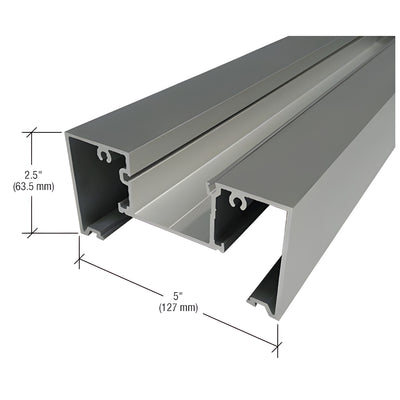 CRL-U.S. Aluminum Head/Jamb for 1-5/16" Glass - 24'-2", Clear Anodized Class 1