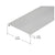 CRL-U.S. Aluminum Horizontal Flat Insert - 24'-2", Clear Anodized Class 1