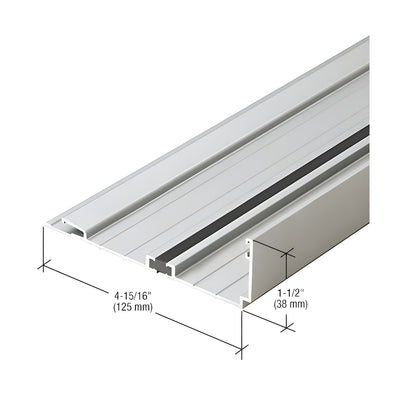 CRL-U.S. Aluminum Clear Anodized Compensating Head/Jamb Channel, Thermally Improved - 24'-2"