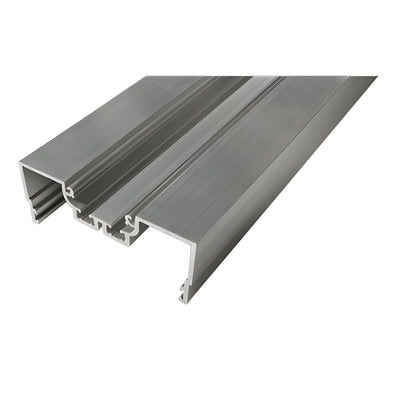 CRL-U.S. Aluminum Clear Anodized Male Expansion-Mullion With Weatherstrip, Dual Thermally Improved