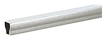 A close-up view of a 152-inch long clear anodized single seal spacer with a 5/16-inch width.