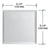 CRL Clear Double Blank Without Screw Holes Glass Mirror Plate