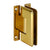 CRL Brass Cologne 337 Series Adjustable Wall Mount 'H' Back Plate Hinge
