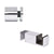 CRL Polished Stainless Steel Replacement 90 Degree Accessory Kit & Bottom Guide for Colonia Sliding Shower Door System