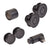 CRL Matte Black Replacement Rollers, Fixed Panels, Wall Bracket & Stopper for Colonia Sliding Shower Door System