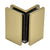CRL Brushed Bronze Como Series Glass-to-Glass Bracket