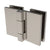 CRL Polished Chrome Como Series 180°Glass-to-Glass hinge