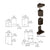 CRL Dark Bronze Right Hand 0P400 Top and Bottom Pivot Set