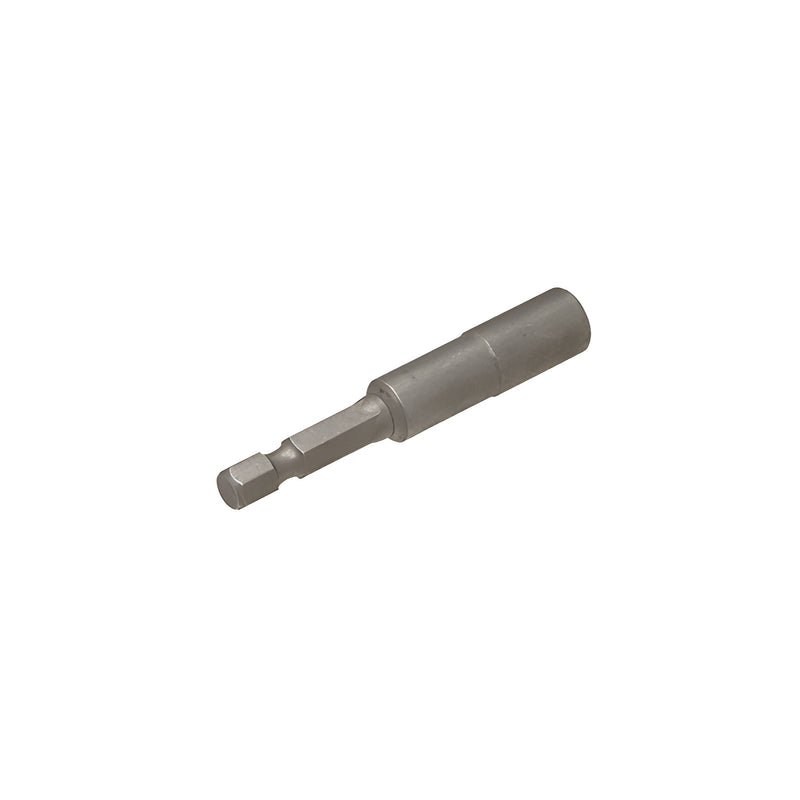 A metal 1/4-20 hanger bolt driver bit with a hexagonal shank for use in power or hand tools.