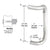 CRL Polished Stainless 10" Single Offset Door Pull