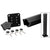 CRL Matte Black 100 Series 48" 135º Surface Mount Post Kit