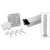 CRL Silver Metallic 100 Series 48" 135º Surface Mount Post Kit