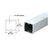 CRL Mill 100 Series 48" Fascia Mount Post